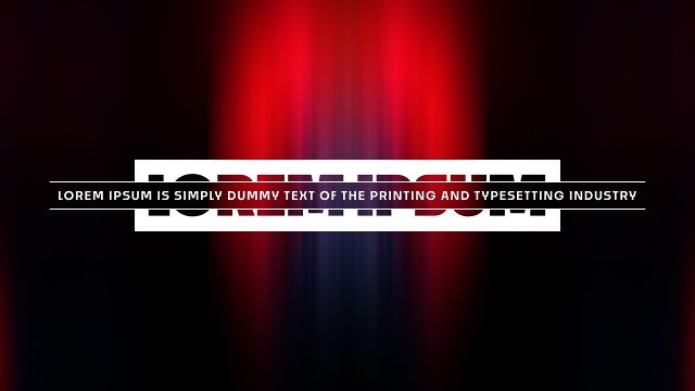 Bold Title Animations After Effects Template