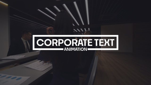 Thin Box Corporate Headline with Small Subline for Editorial Videos After Effects Templates