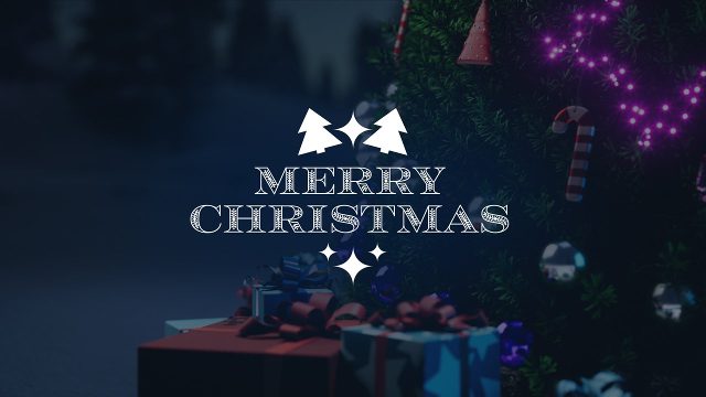 Merry Christmas Serif Greeting Titles featuring Ornament Icons for Adobe After Effects