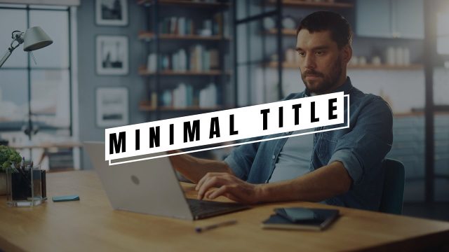Minimal Tracked Caps Label Corporate Title Animations After Effects Template