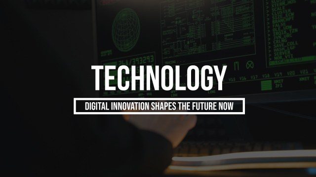 Technology Text Animation Free After Effects Template with Futuristic Motion Design