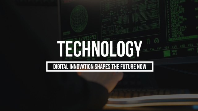 Technology Text Animation Free After Effects Template with Futuristic Motion Design