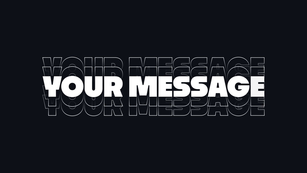 Boxed Stomp Kinetic Typography After Effects Template with Filled and Outlined Word Frames