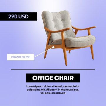 Square Minimal Product Promo featuring Price Tag and Black Label After Effects Template