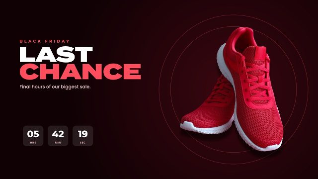 Last Chance Timer Advertising Promo with Sale Badge Premiere Pro MOGRT