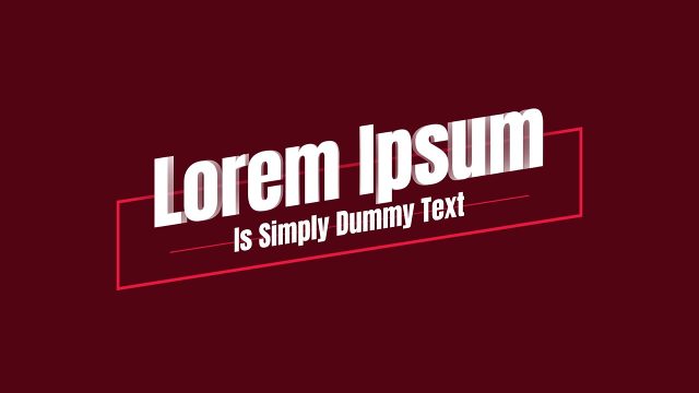 Tilted Bold Headline Text Animations featuring Red Frame and Caption Premiere Pro MOGRT Templates
