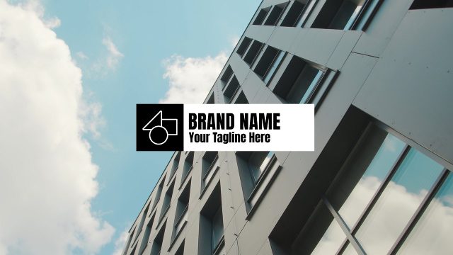Logo Card over Footage Corporate Reveal After Effects Template