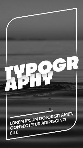 Vertical Text Animation in a Hyphenated Word in Pill Outline After Effects Template