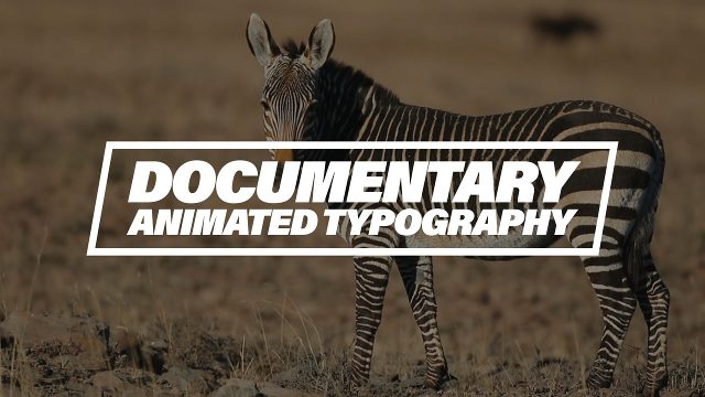 Cinematic Documentary Animated Text MOGRT for Premiere Pro