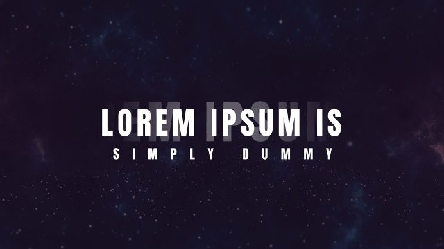 Spaced Out Subtitle under Caps Corporate Title Animations After Effects Template