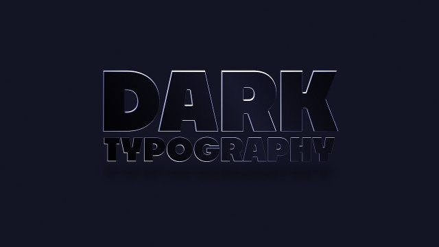 Heavy Embossed Word Pair Typography After Effects Template