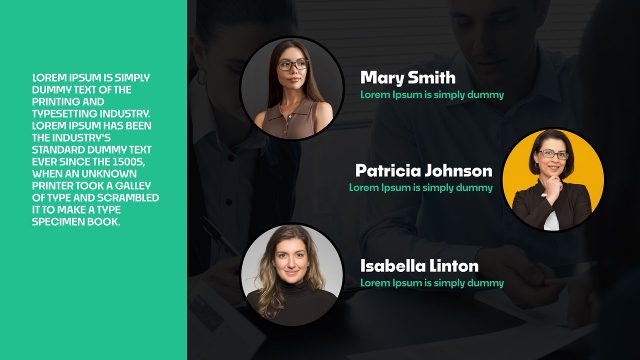 Corporate Team Slideshow for After Effects