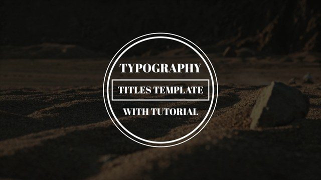 Animated Typography Titles Template with Free After Effects Tutorial
