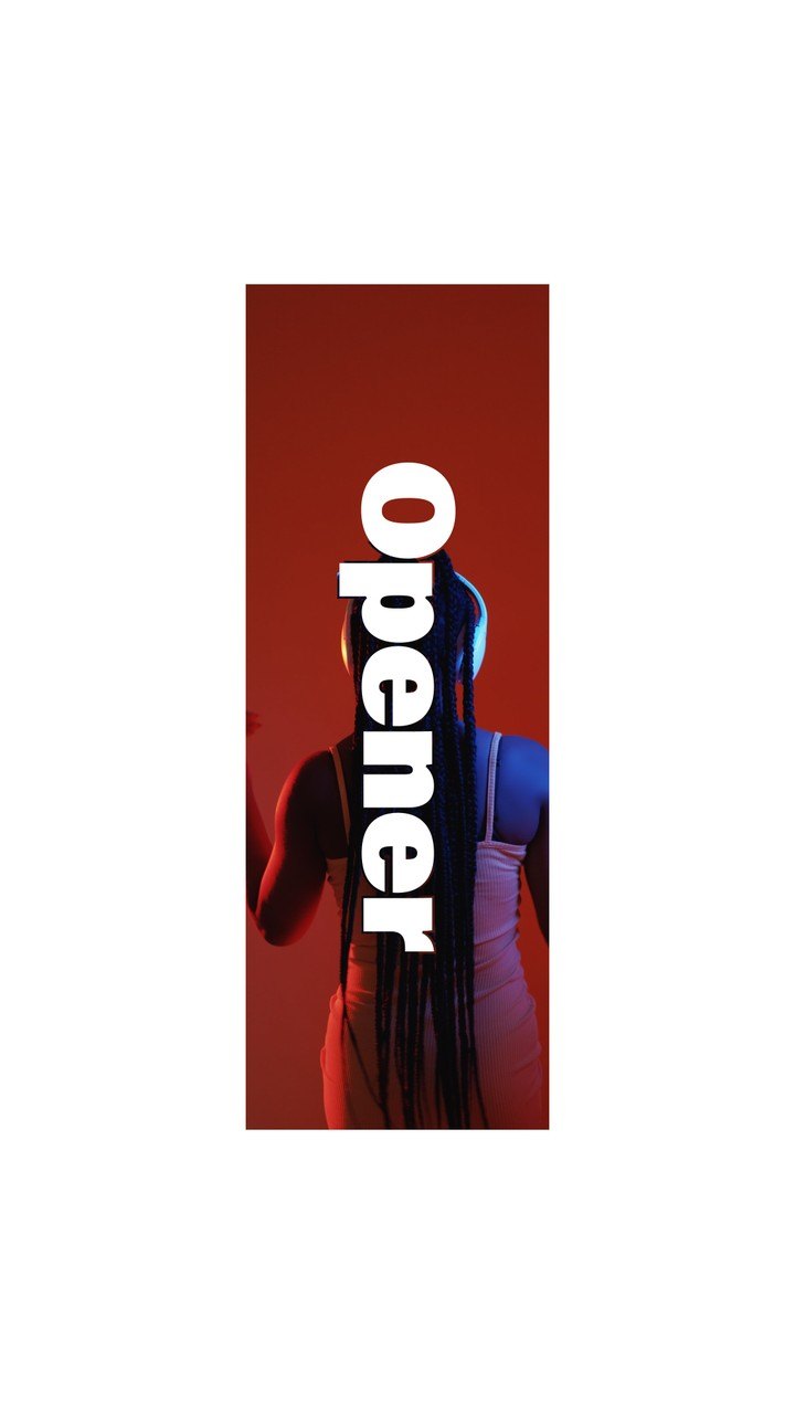 Vertical Split Typography Slideshow with Hard Cuts Premiere Pro MOGRT