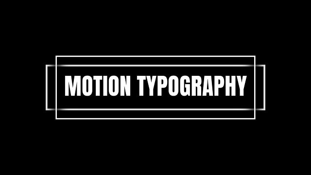 Motion Typography Title inside Double Thin Frames After Effects Template