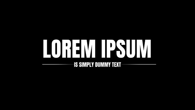 Underlined Headline Text Animations with Small Subtitle for Adobe After Effects