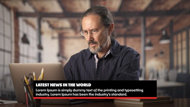 International News Broadcast Banner for After Effects