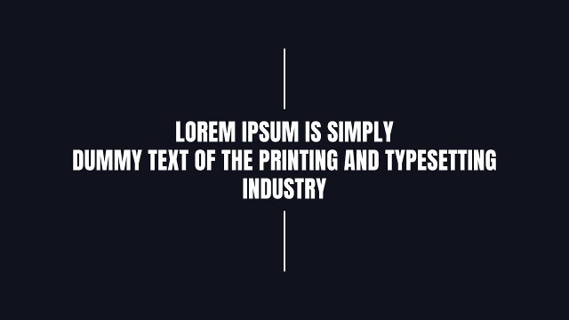 Dynamic Three Line Centered Text Animations with Line Accents Motion Graphics Template for Premiere Pro