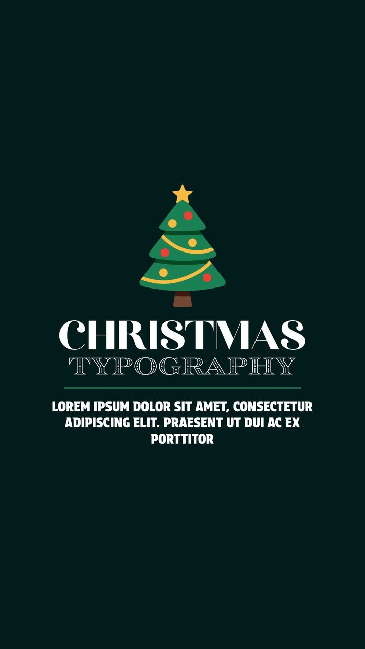 Vertical Christmas Greeting Story Text Animation Premiere Pro MOGRT