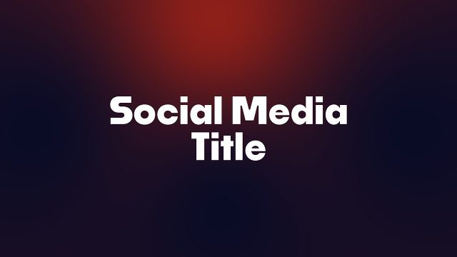 Social Media Title featuring Spreading Text Lines on Wine Glow After Effects Template