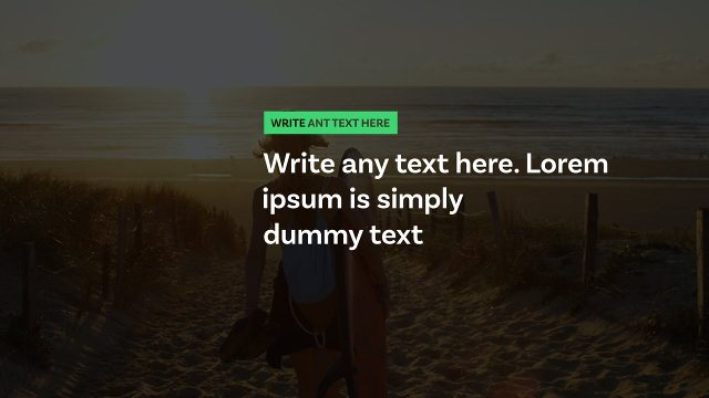 Green Tag Paragraph Text Animations for Universal Videos Premiere Pro Template