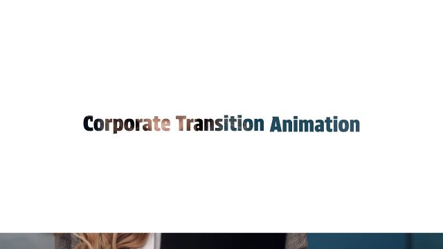 Animated Professional Corporate Typography Transition featuring Simple Caption on White Premiere Pro Template