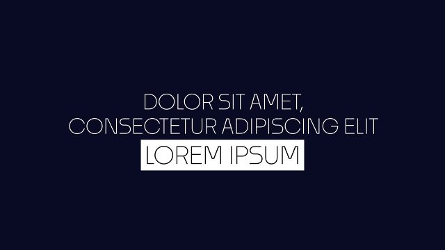 Thin Light Paragraph over Boxed Label Text Animations for Portfolio Reels After Effects Templates