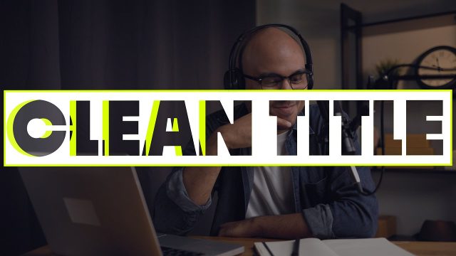 Angled Light Plate Clean Title Animation Premiere Pro Template
