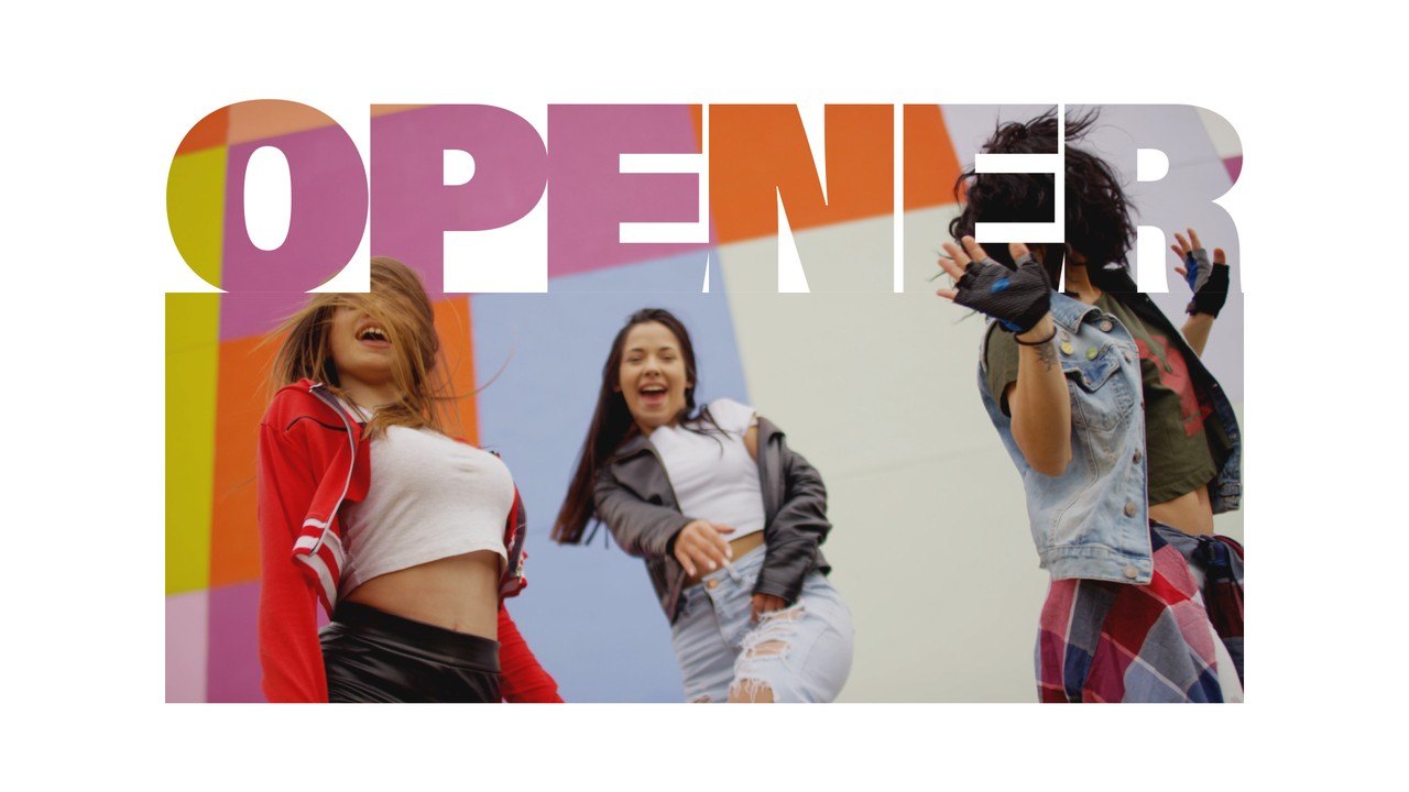 Floating Frames Opener with Filled Title Premiere Pro MOGRT
