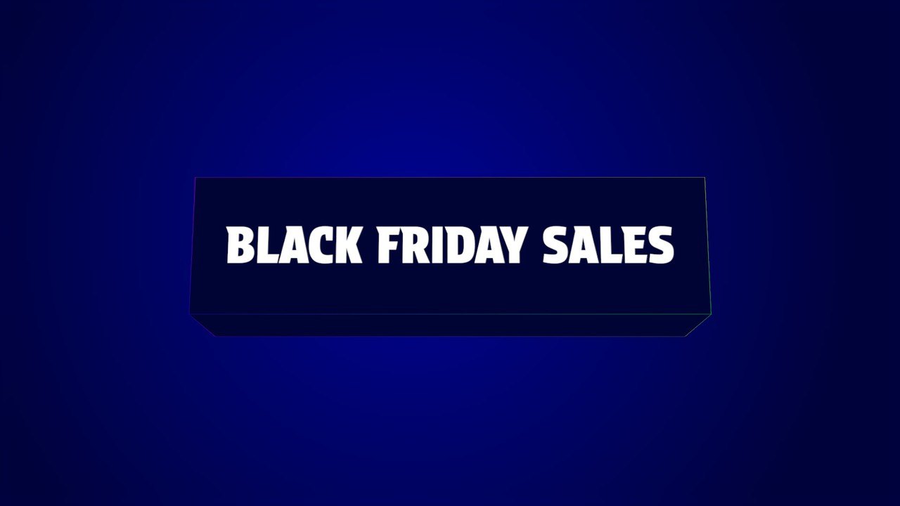 Black Friday Product Showcase featuring Glowing 3D Room Premiere Pro PRPROJ Template