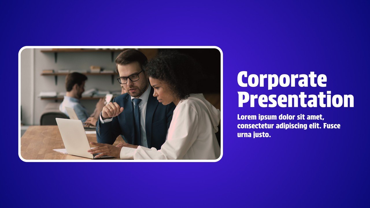 Modern Corporate Slideshow featuring Framed Photos After Effects Template