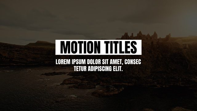 Clean Title Effects PRPROJ Template for Premiere Pro