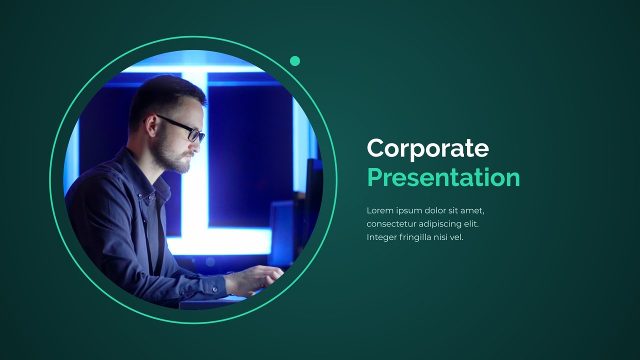Circle Frame Corporate Slideshow for Business Presentations After Effects Template