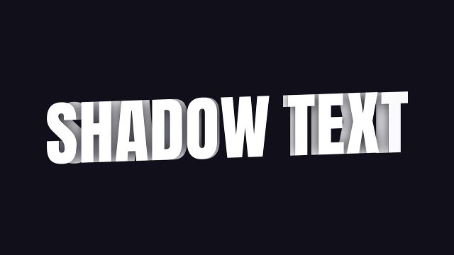 Shadow Modern Titles with Universal Editable Text After Effects Project
