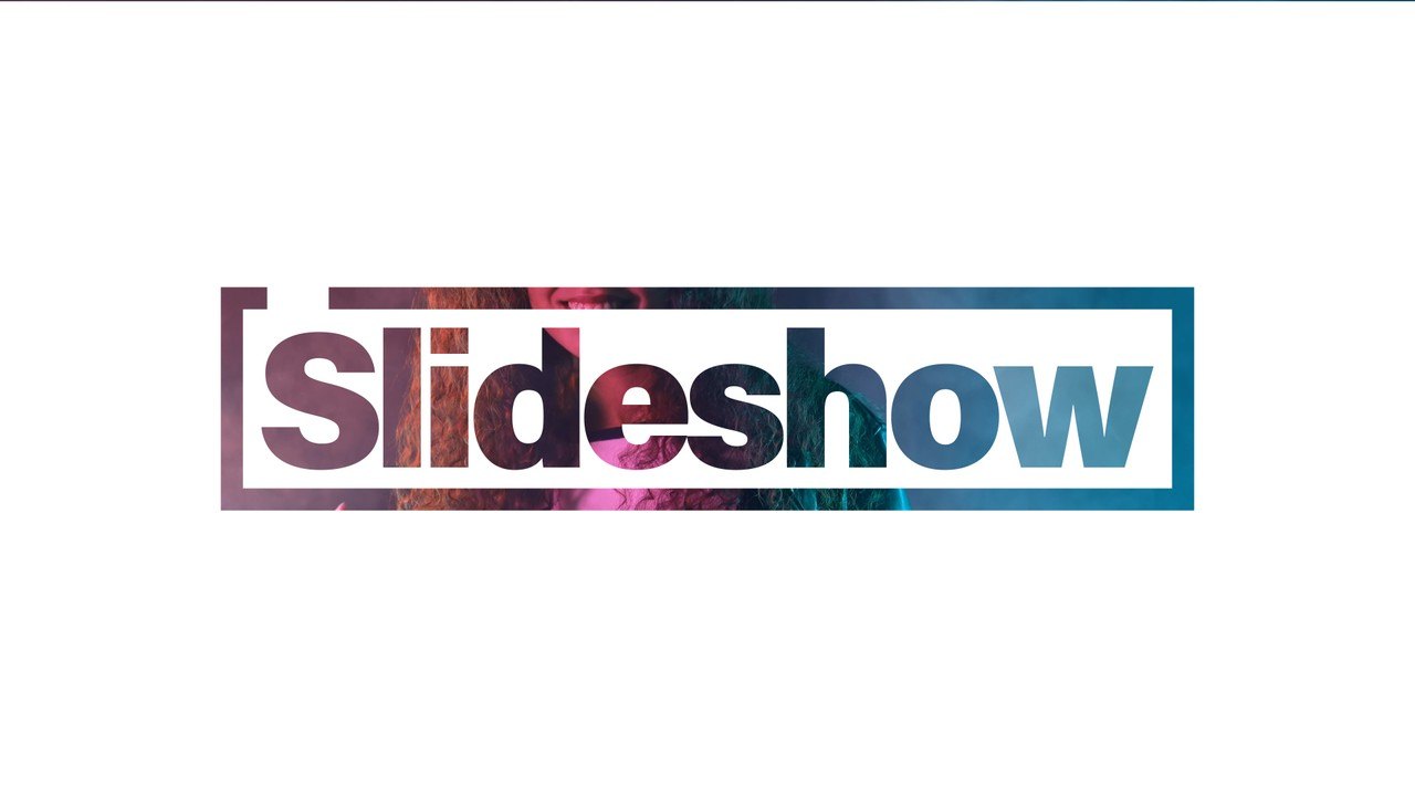Minimal Slideshow Opener featuring Hollow Rectangle Heading After Effects Template