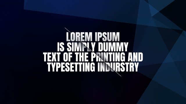 Crossed Line Paragraph Titles for Cinematic Intros MOGRT Template