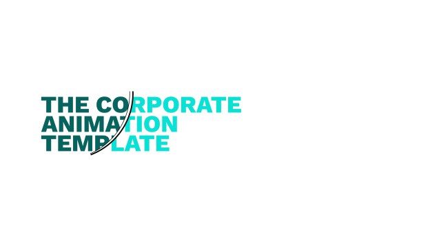 Corporate Headline: Curved Split Stack – Free After Effects Project