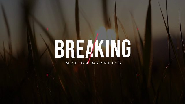 Clean Glitch Headlines for Film with Animated Titles Ultra HD MOGRT