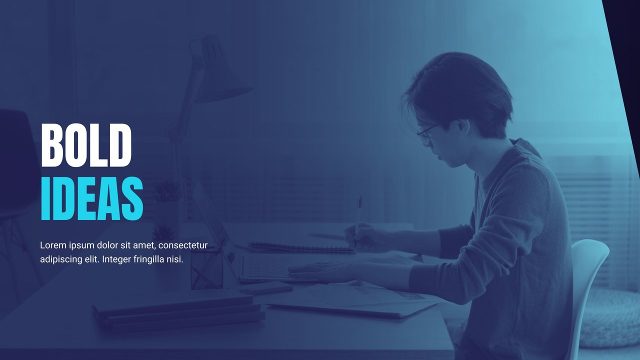 Duotone Corporate Promo Opener with Bold Condensed Titles After Effects Template