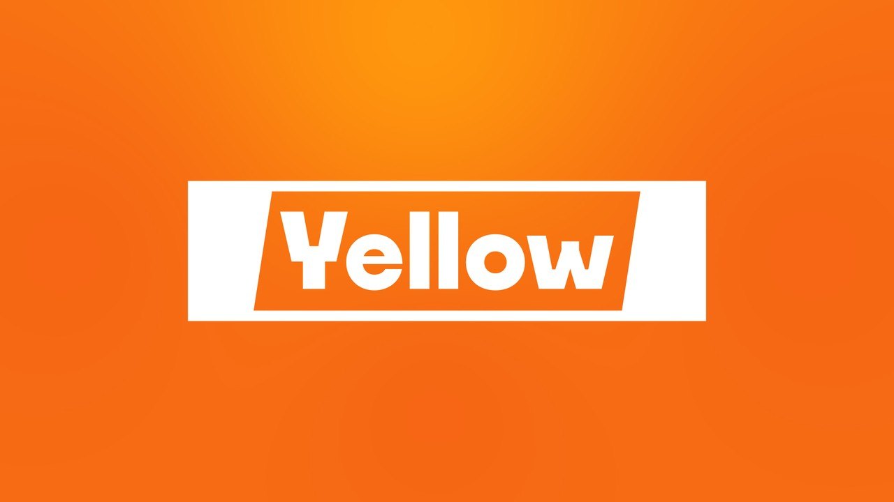 Inverted Word Plate Heading Animation on Bright Orange Premiere Pro MOGRT