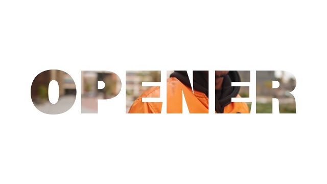Image Filled Typography Opener with Split Bars Premiere Pro MOGRT