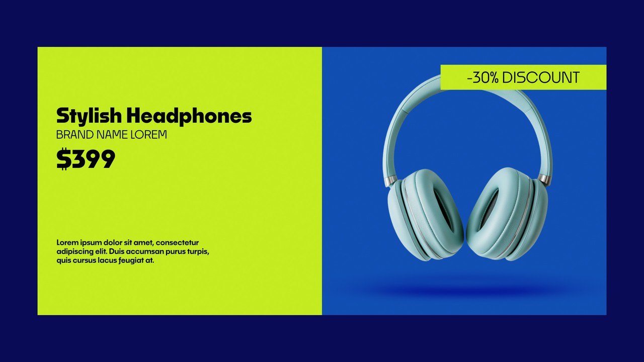 Lime Panel Black Friday Product Discount Promo After Effects Template