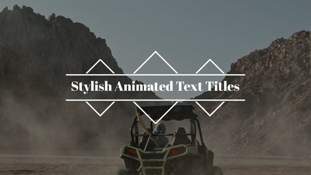 Diamond Line Frame Text Titles Free Template for After Effects