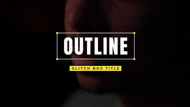 Bad Signal Text and Modern Glitch Title 4K Premiere Pro MOGRT