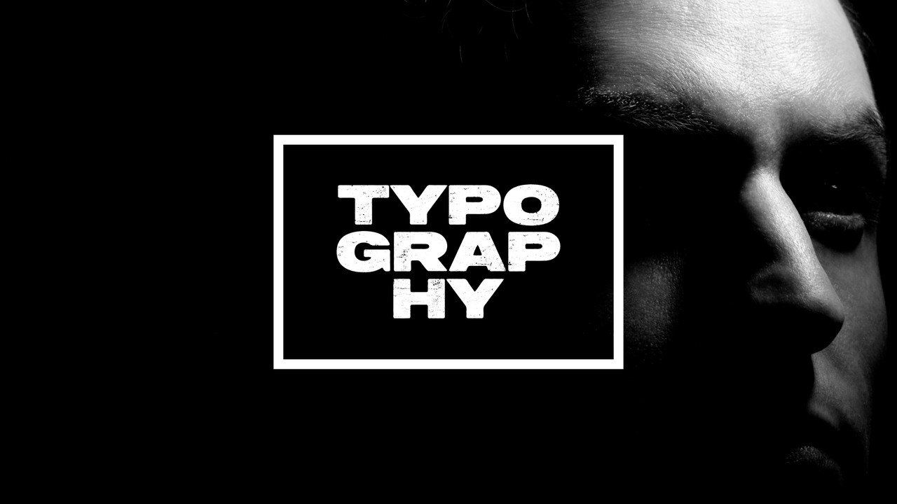 Poster Typography with Syllable Stack in White Box Premiere Pro MOGRT