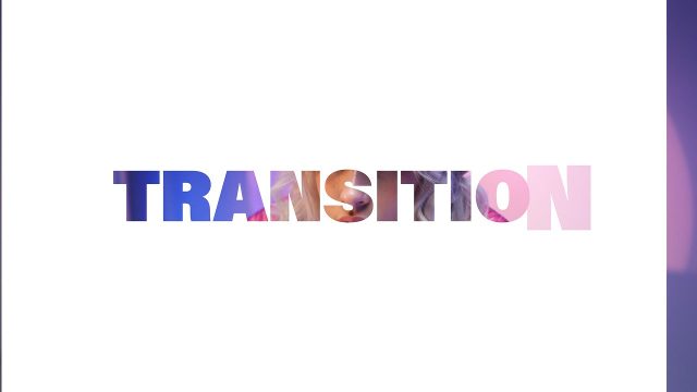 Animated Dynamic Typography Transitions featuring Vertical White Panel and Gradient Text Template for After Effects