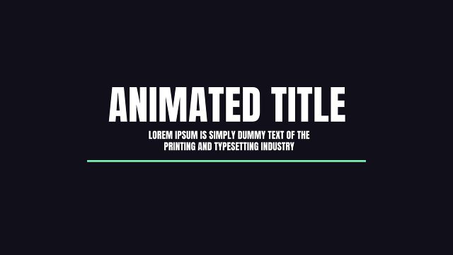 Universal Colorful Typography Animation for Business Videos After Effects Project
