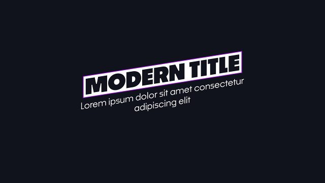 Angled Plate with Text Modern Title Animations for Wedding Films Premiere Pro MOGRT