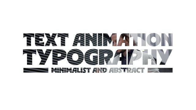 Corporate Striped Text Animations Typography Stack After Effects Video Template