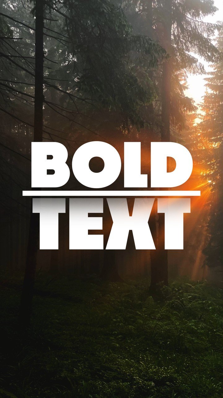 Vertical Bold Duo Word Text Animation with Divider Premiere Pro MOGRT